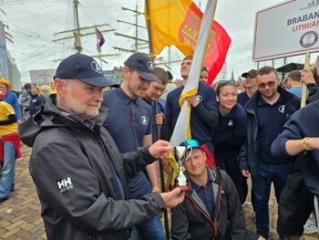 Klaipėdos universiteto burlaivis „Brabander“ tarptautinėje regatoje iškovojo trečiąją vietą