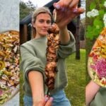 Vos paragavę prašo pakartoti: „Iki“ ambasadorė Kristina parodė, kaip namuose pasigaminti tobulo skonio kebabo lėkštę