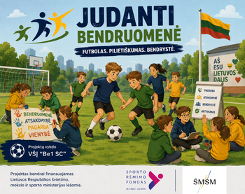 VŠĮ “BE1 SC” vykdo projektą “Judanti bendruomenė” (Atnaujinta)
