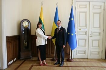 Kultūros ministras Lukas Alsys su Ukrainos ambasadore aptarė paramą Ukrainos kultūros sektoriui ir bendradarbiavimo stiprinimą