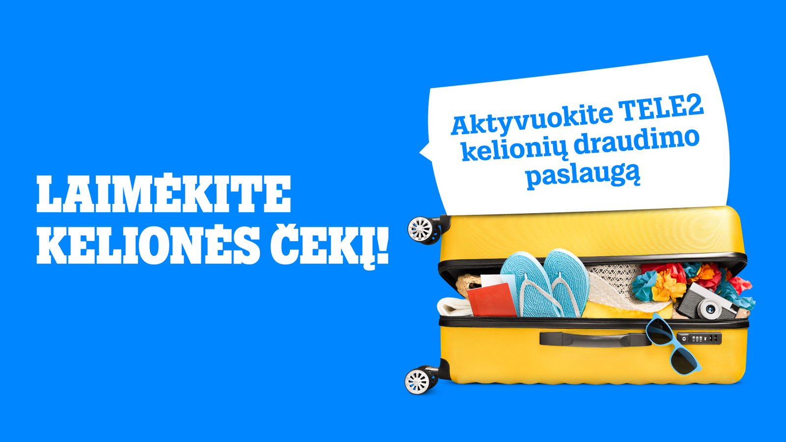 Keliauk be rūpesčių: „Tele2“ klientai gali laimėti 1000 eurų kelionei