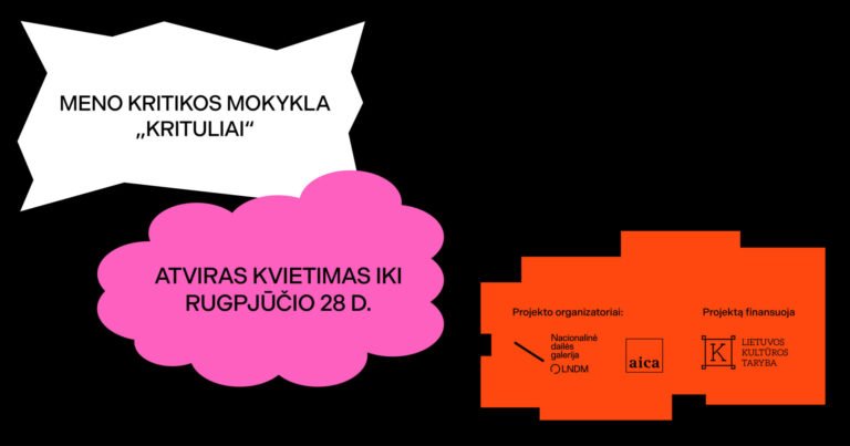 Skelbiama atranka į antrąją meno kritikos mokymų programą „Krituliai“