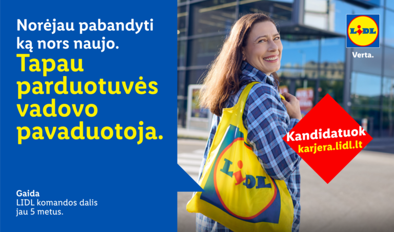 Startuoja nauja „Lidl“ kampanija „Netikėtai sukurta karjera“: kviečia jungtis prie komandos