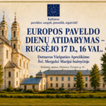 Dotnuvoje rugsėjo 17 d. šventiškai pradėsime Europos paveldo dienų renginius