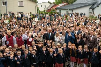 Prezidentas Maišiagalos Lietuvos didžiojo kunigaikščio Algirdo gimnazijos bendruomenę pasveikino Rugsėjo 1-osios proga
