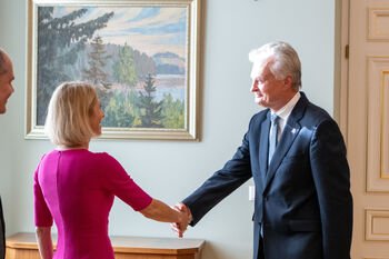 Prezidentas su K. Kallas aptarė Lietuvos pirmininkavimo ES Tarybai prioritetus ir Europos saugumą