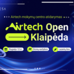 Dronų varžybos „Airtech Open Klaipėda 2026“ ir „Airtech“ dronų mokymų centro atidarymas Klaipėdoje