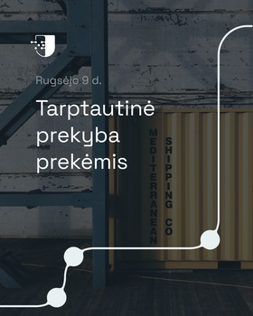 2026 m. liepą prekių eksportuota už 3,35 mlrd. EUR, importuota už 4 mlrd. EUR.