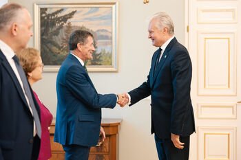 Šalies vadovas susitiko su Europos Audito Rūmų prezidentu