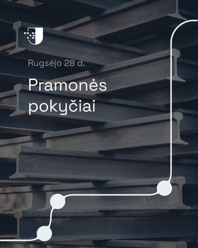 Visos pramonės produkcijos vertė rugpjūtį padidėjo 0,2 proc.