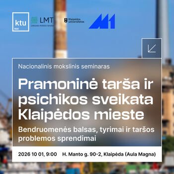 Tarša, savijauta ir sprendimai: klaipėdiečius kviečia diskusijai su ekspertais