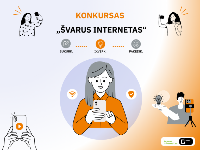 Interneto pavojai moksleivių akimis: RRT skelbia nacionalinį konkursą