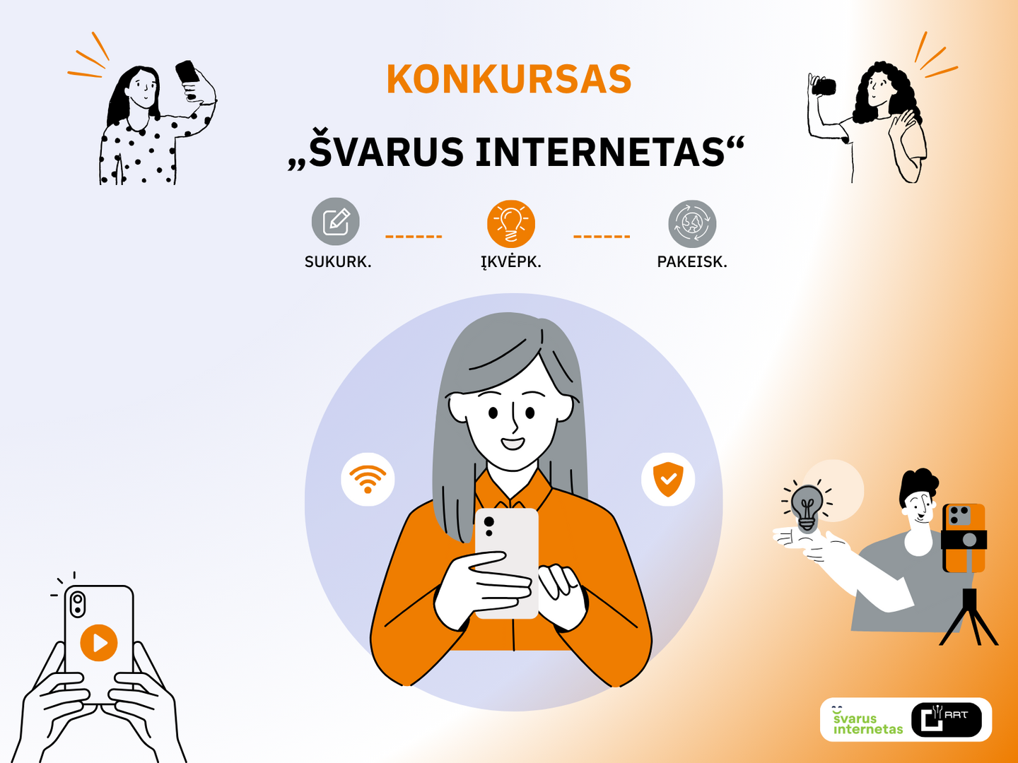 Interneto pavojai moksleivių akimis: RRT skelbia nacionalinį konkursą