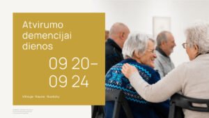 „Atvirumo demencijai dienos 2026“ kvies į demenciją pažvelgti plačiau – nuo ankstyvos diagnostikos iki kultūros ir visuomenės atvirumo