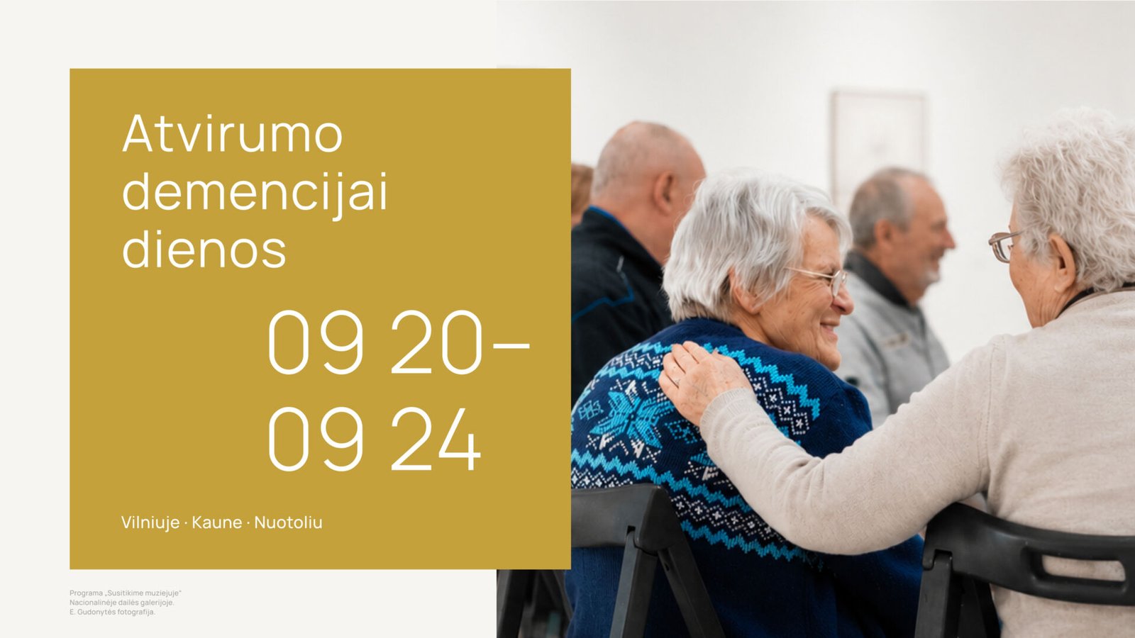 „Atvirumo demencijai dienos 2026“ kvies į demenciją pažvelgti plačiau – nuo ankstyvos diagnostikos iki kultūros ir visuomenės atvirumo