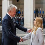 Prezidentas susitiko su Italijos Premjere Giorgia Meloni