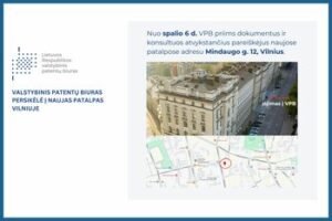 Valstybinis patentų biuras persikėlė į naujas patalpas Vilniuje