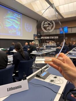 Lietuvos pašto transformaciją įvertino pasaulinė pašto bendruomenė: skirtas UPU „Rising Star“ apdovanojimas
