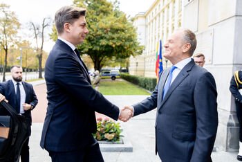 Su Lenkijos Premjeru susitikęs M. Sinkevičius: mūsų šalių bendrystė – tai šimtmečių istorija ir šiandienos vienybė