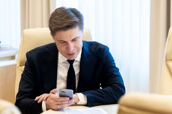 Ministras Pirmininkas M. Sinkevičius kalbėjosi su Ukrainos Prezidentu V. Zelenskiu