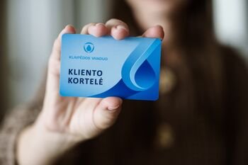 Klaipėdos rajono gyventojai už „Klaipėdos vandens“ paslaugas jau gali atsiskaityti kliento kortele
