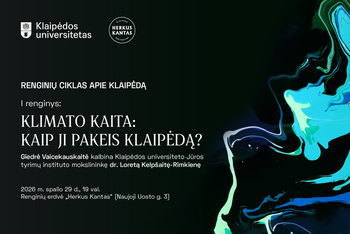 Klaipėdos universitetas kviečia pasikalbėti apie potvynius Klaipėdos ateityje, praeityje ir vietos politikoje