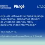 Ar pakanka Lietuvos ir ES atsako į Rusijos dezinformaciją? Klaipėdos Universitetas kviečia diskutuoti Plungėje