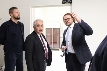 CERN Tarybos prezidento vizitas LSMU: dėmesys mokslo potencialui ir medicinos pažangai