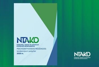 NTAKD pristato leidinį,  kuriame pateikiama psichoaktyviųjų medžiagų vartojimo paplitimo analizė bei poveikis mūsų bendruomenei