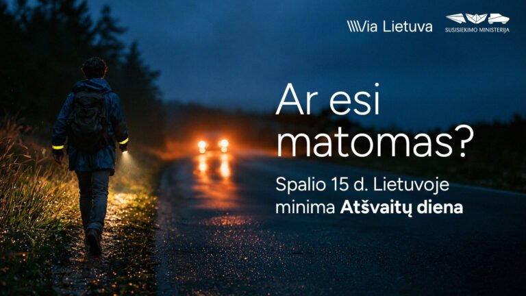 „Via Lietuva“: Atšvaitų dieną gyventojams – 11 tūkst. atšvaitų ir priminimas būti matomiems