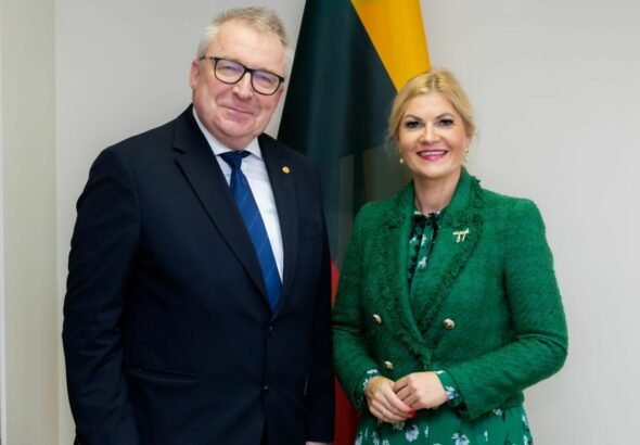 Švietimo ir mokslo komiteto pirmininkė Jurgita Šukevičienė su Lietuvos mokslų akademijos prezidentu aptarė aukštojo mokslo sistemos ateitį