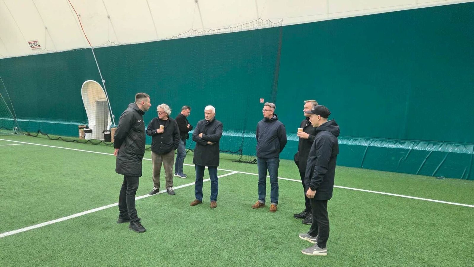 Futbolo maniežo Gargžduose link: su futbolo atstovais lankytasi Liepojoje, numatytas finansinis prisidėjimas prie projektavimo